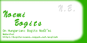 noemi bogits business card